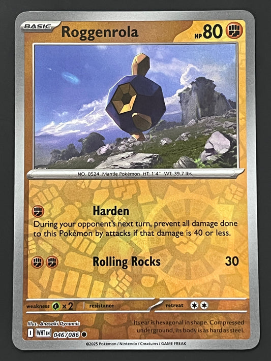 046/086 Roggenrola - Pokémon White Flare Common Reverse