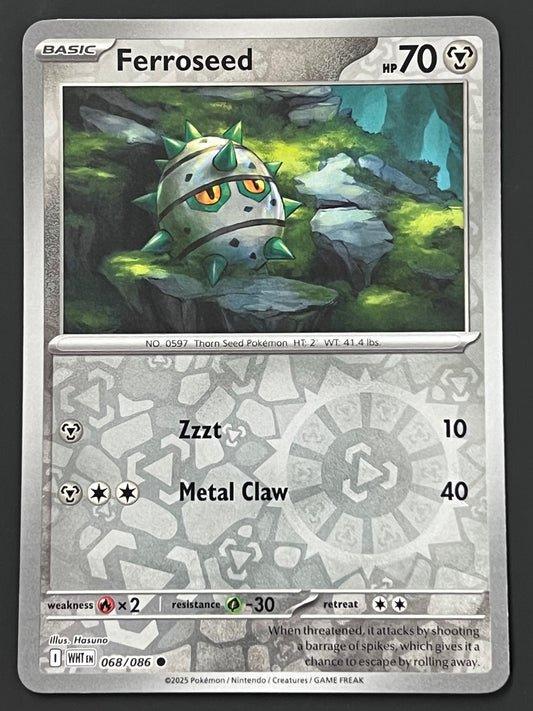 068/086 Ferroseed - Pokémon White Flare Common Reverse