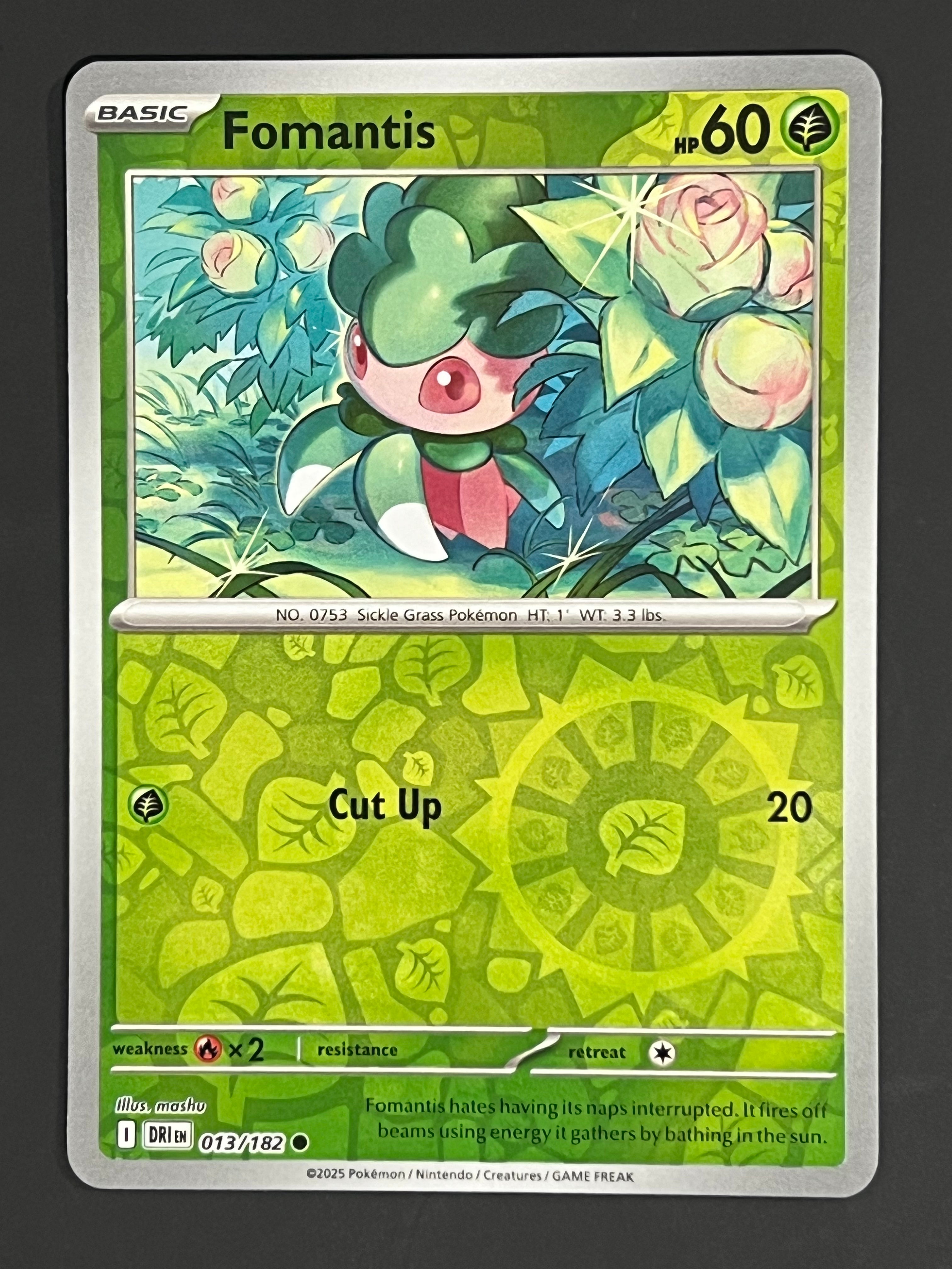 013/182 Fomantis - Pokémon Destined Rivals Common Reverse – Jarvvos