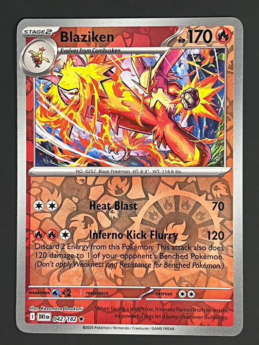 042/182 Blaziken - Pokémon Destined Rivals Rare Reverse