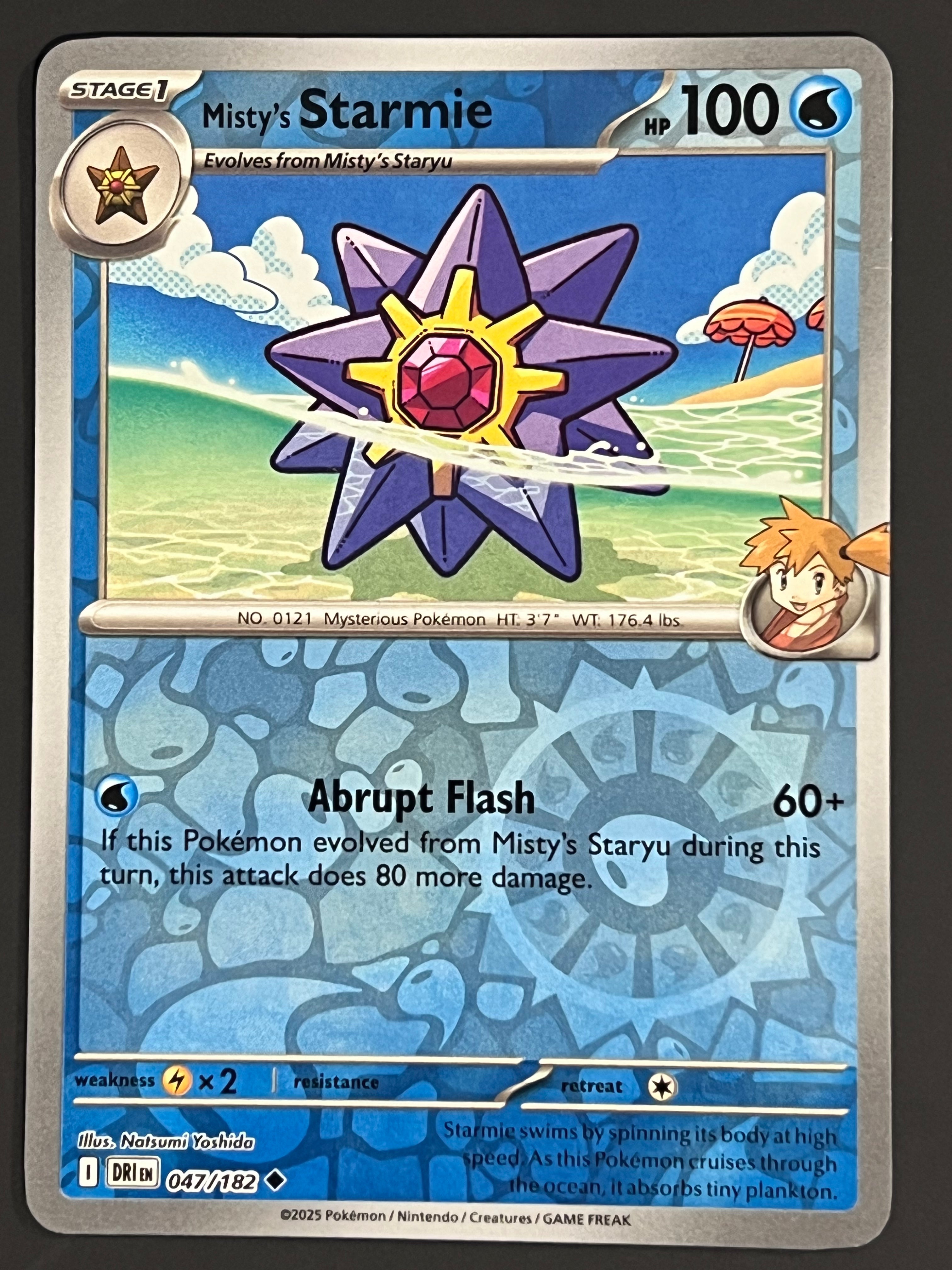 047/182 Misty’s Starmie - Pokémon Destined Rivals Uncommon Reverse ...
