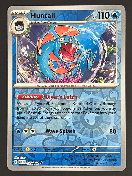055/182 Huntail - Pokémon Destined Rivals Uncommon Reverse