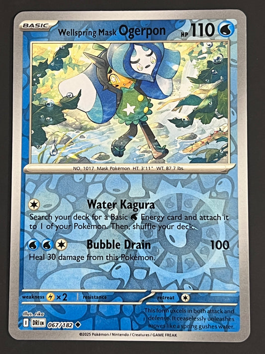 067/182 Wellspring Mask Ogerpon - Pokémon Destined Rivals Uncommon Reverse