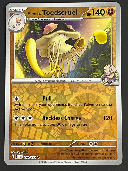 110/182 Arven’s Toedscruel - Pokémon Destined Rivals Uncommon Reverse