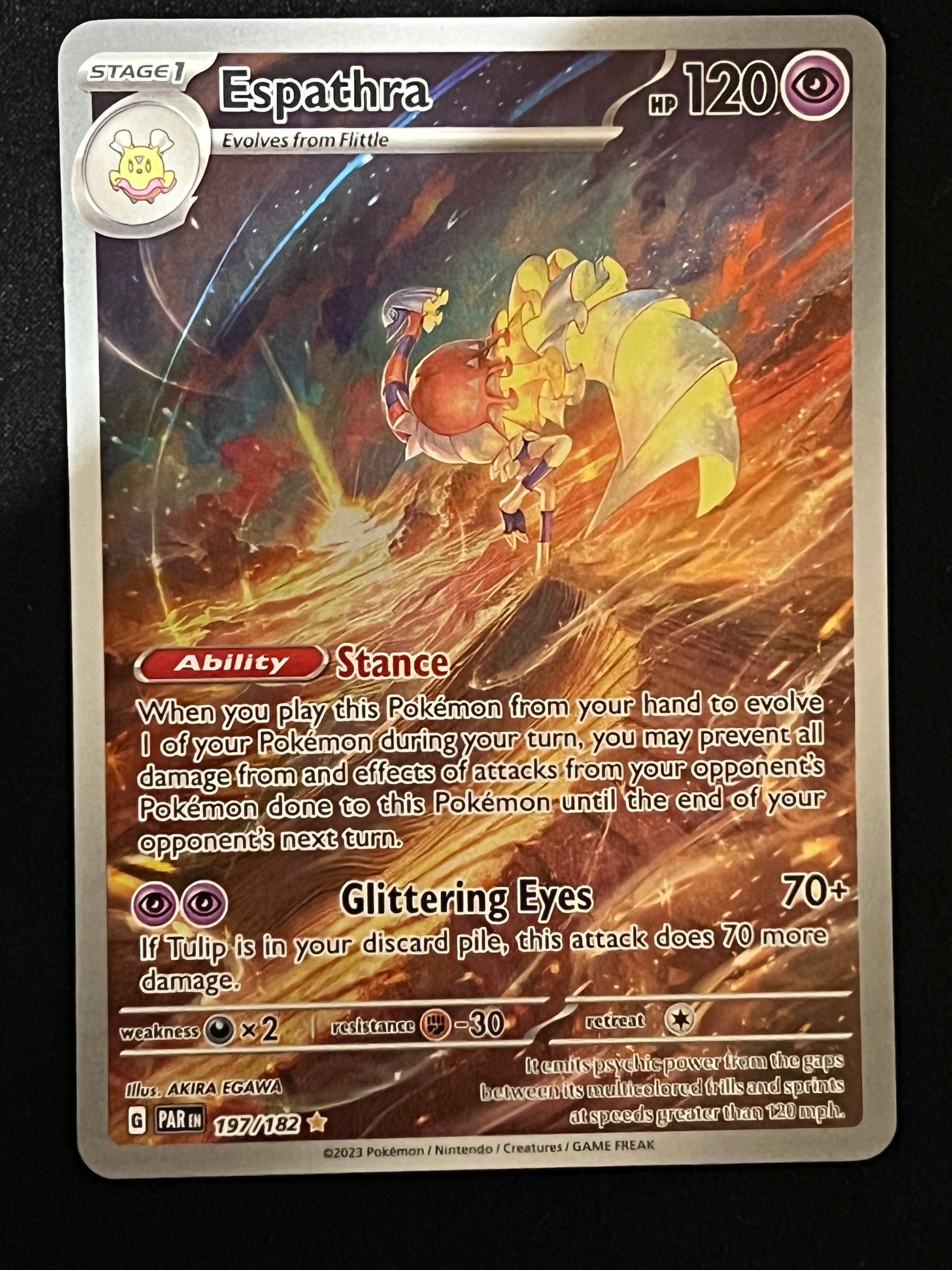 espathra pokemon card price 197/182 Espathra