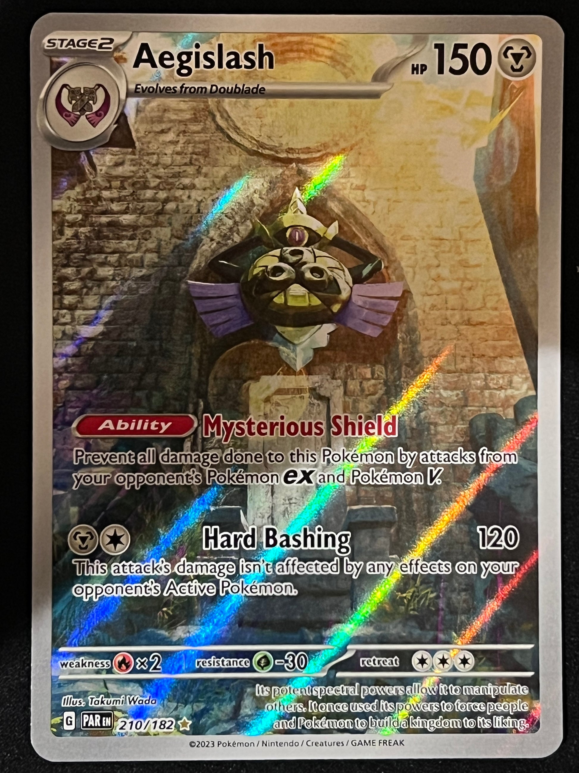 210/182 Aegislash - Pokmon Paradox Rift Illustration Rare Jarvvos 210/182 Aegislash - Pokmon Paradox Rift Illustration Rare Jarvvos
