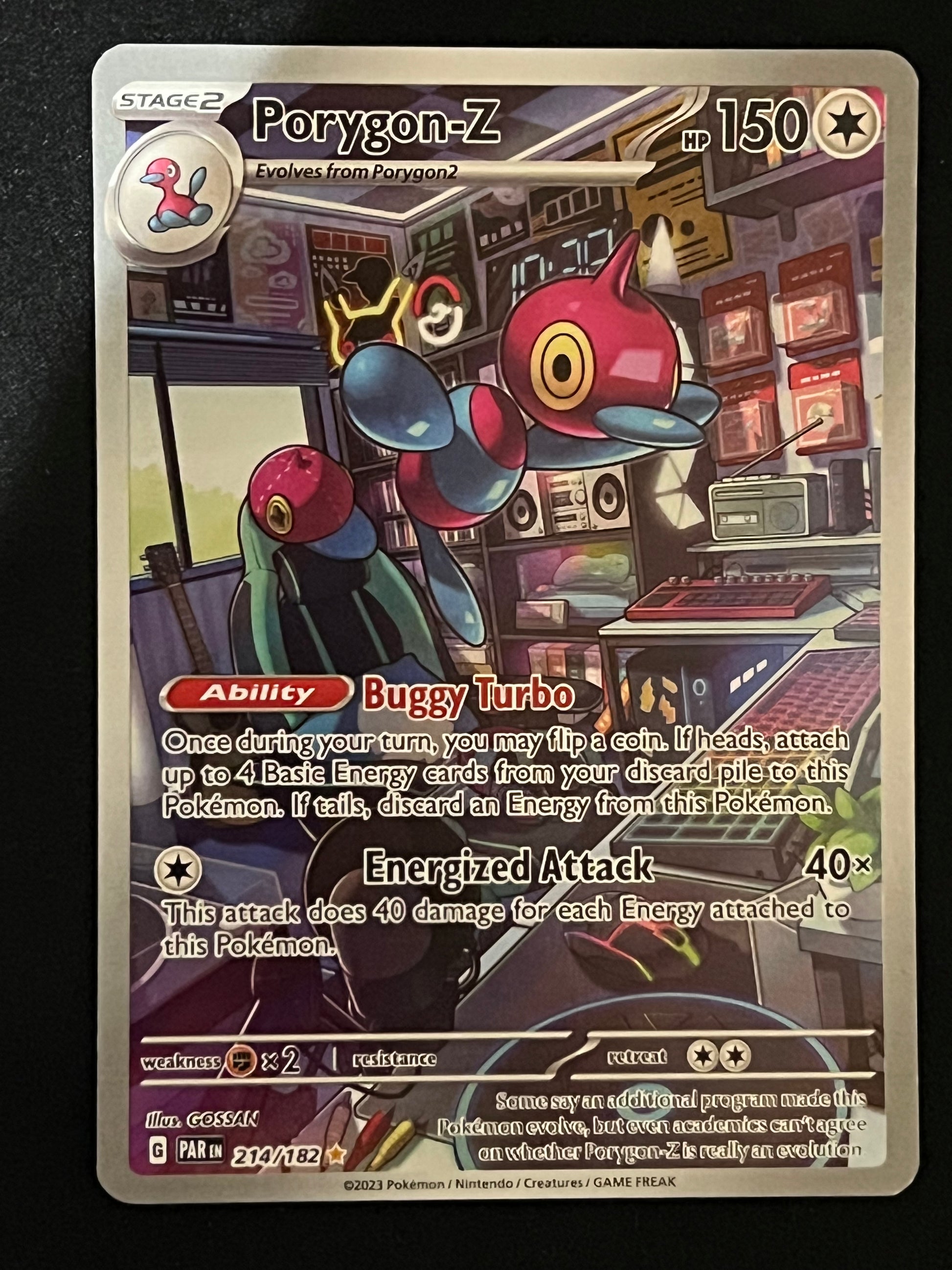 214/182 Porygon-Z - Pokmon Paradox Rift Illustration Rare Jarvvos 214/182 Porygon-Z - Pokmon Paradox Rift Illustration Rare Jarvvos