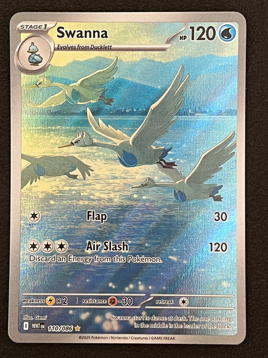 110/086 Swanna - Pokémon White Flare Illustration Rare
