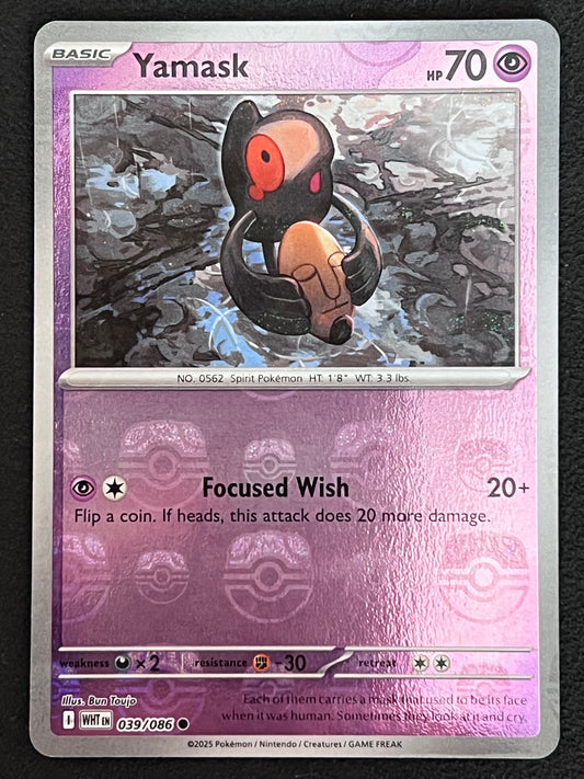 039/086 Yamask - Pokémon White Flare Common Reverse MASTERBALL