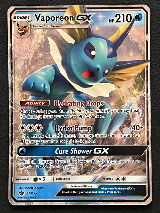 SM172 Vaporeon Gx - Pokémon Black Star Promo