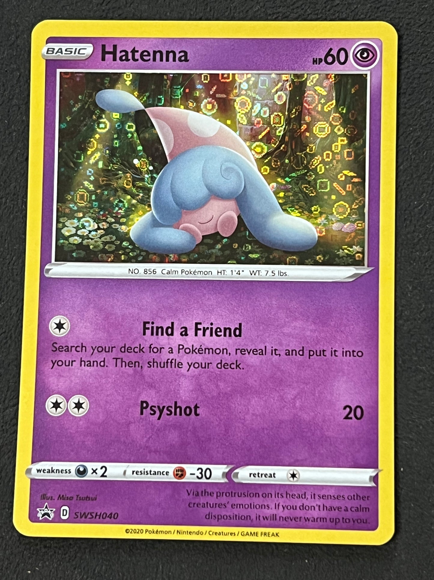 SWSH040 Hatenna (General Mills) - Black Star Promo