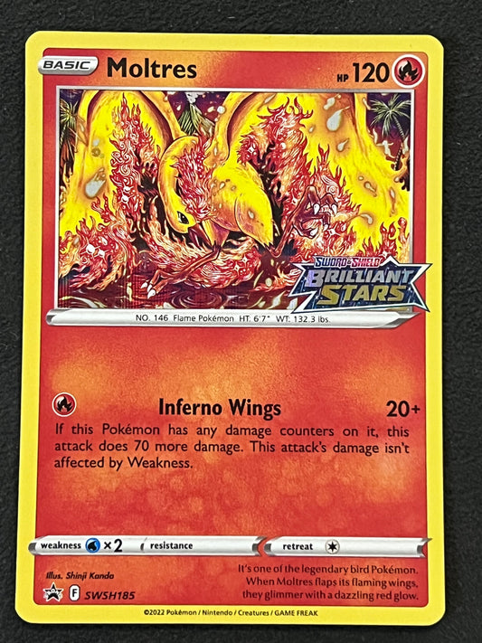 SWSH185 Moltres - Stamped Black Star Promo