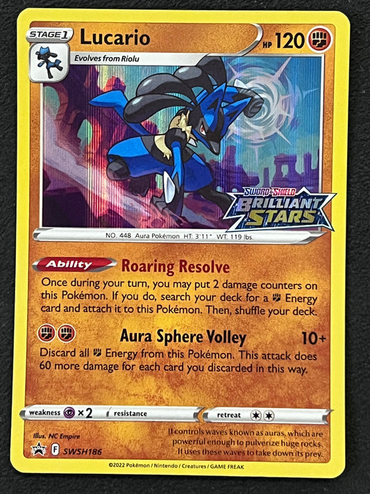 SWSH186 Lucario - Stamped Black Star Promo