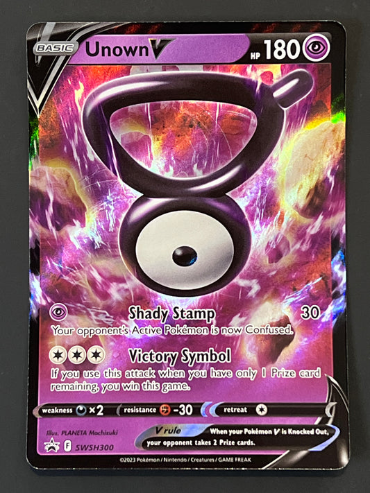 SWSH300 Unown V - Black Star Promo