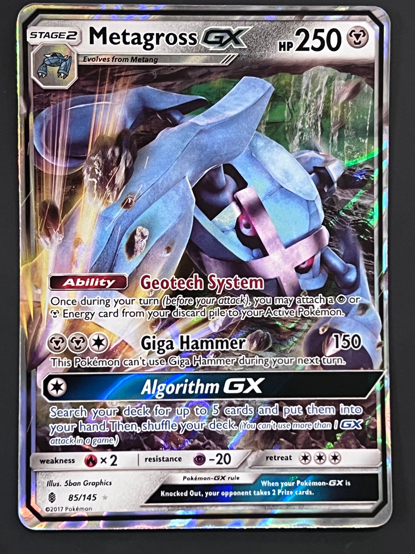 085/145 Metagross Gx - Pokémon Guardians Rising Ultra Rare