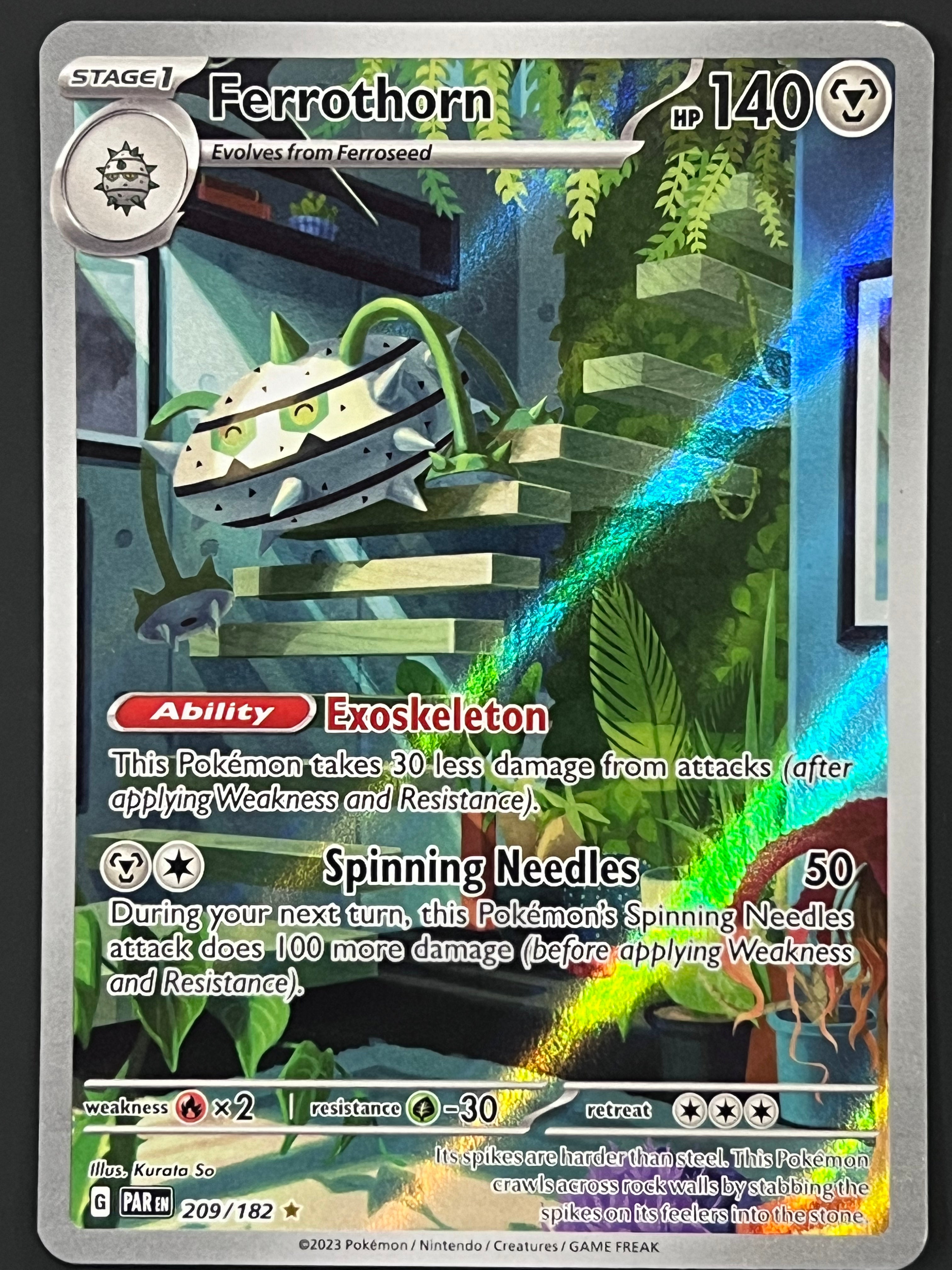 Fr Rothan 209/182 Ferrothorn - Pokémon Paradox Rift Illustration Rare – Jarvvos