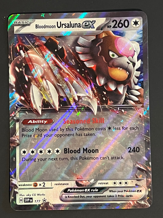 SVP177 Bloodmoon Ursaluna Ex - Black Star Promo