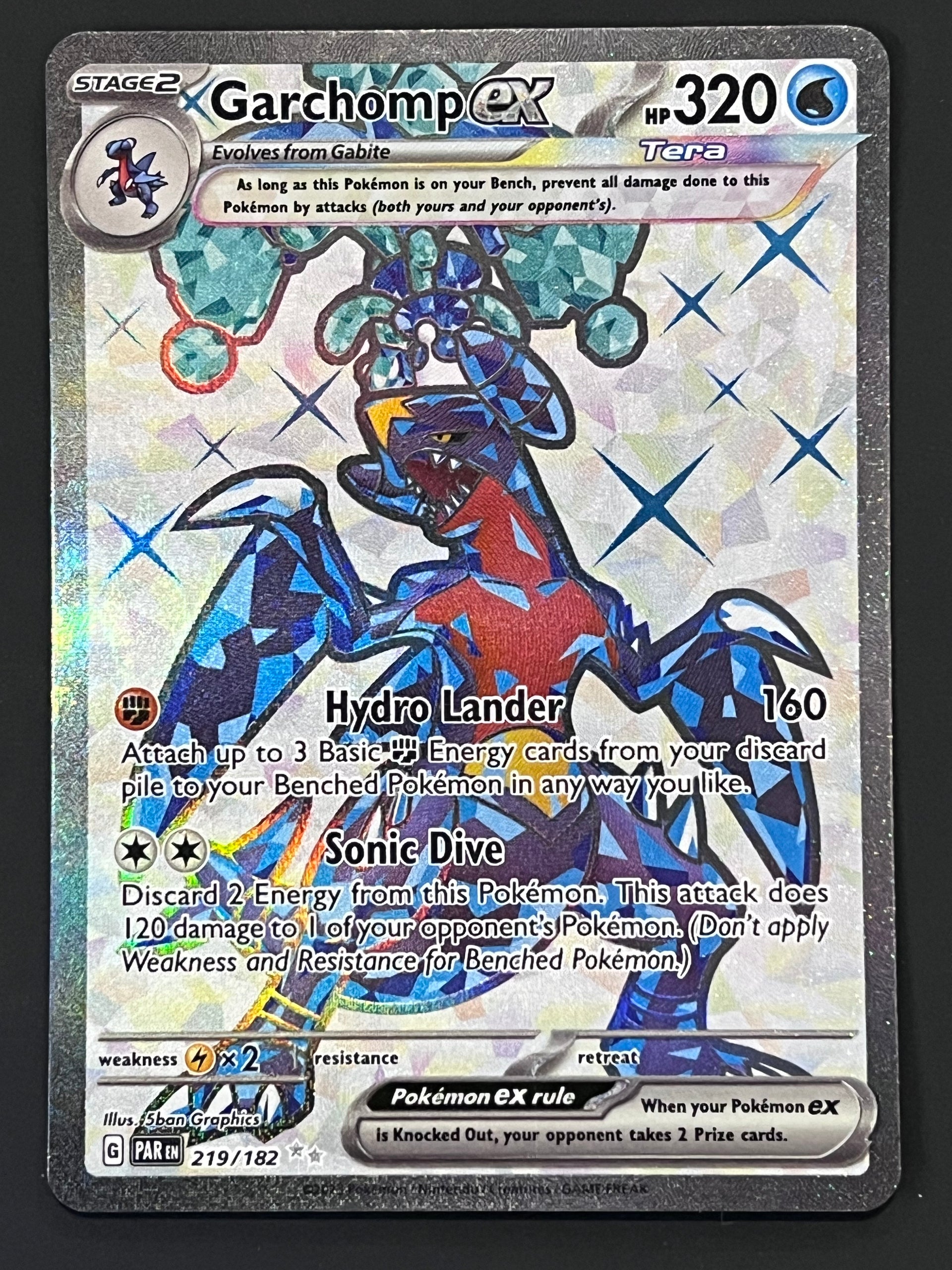 219 182 pokemon card 219/182 Garchomp Ex