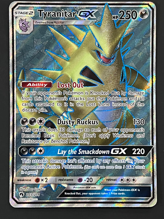 203/214 Tyranitar Gx - Pokémon Lost Thunder Full Art