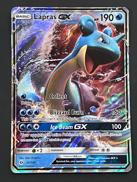 035/149 Lapras Gx - Pokémon Sun/Moon Base Ultra Rare