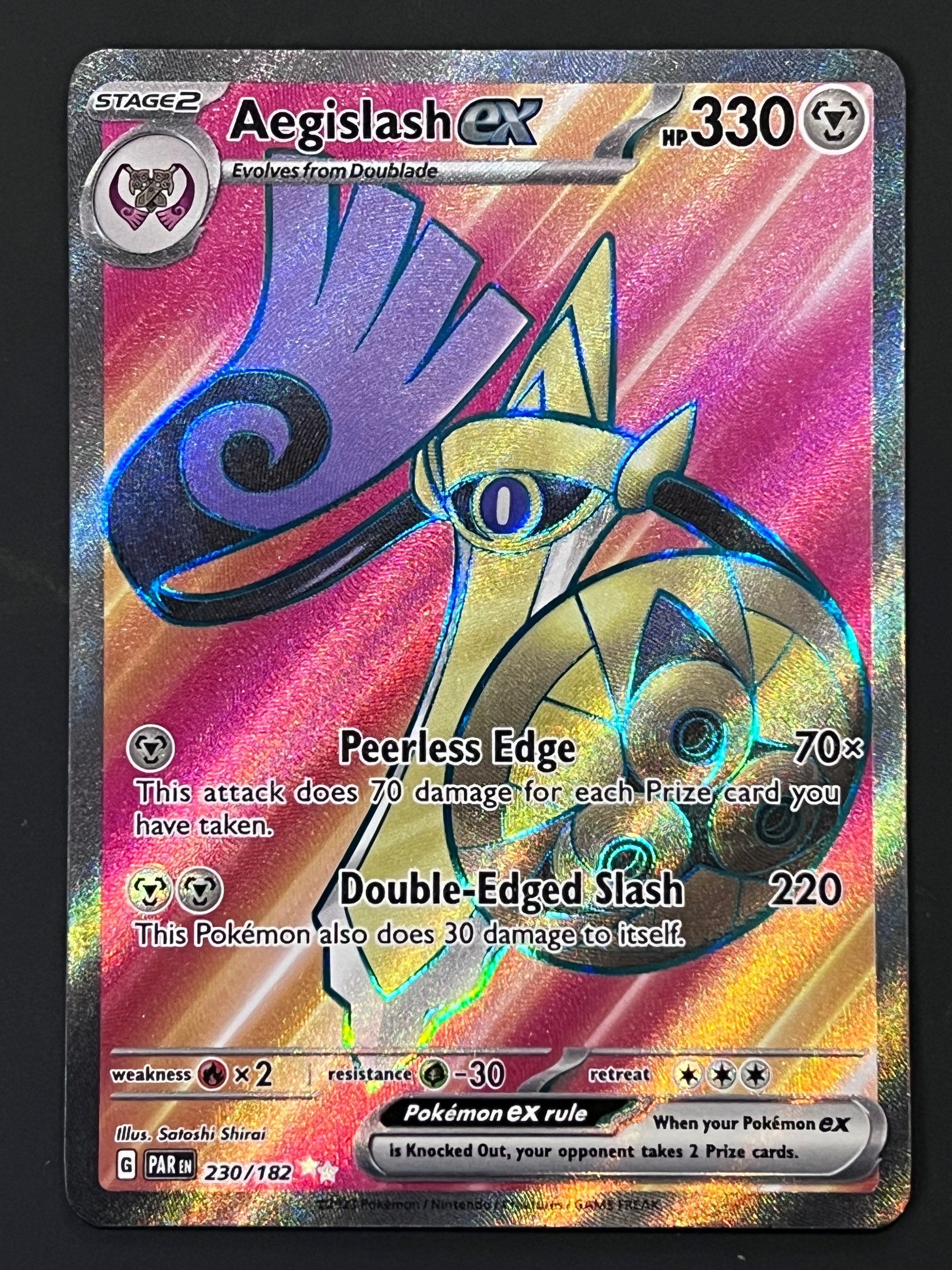 230/182 Aegislash Ex - Pokmon Paradox Rift Ultra Rare Jarvvos 230/182 Aegislash Ex - Pokmon Paradox Rift Ultra Rare Jarvvos