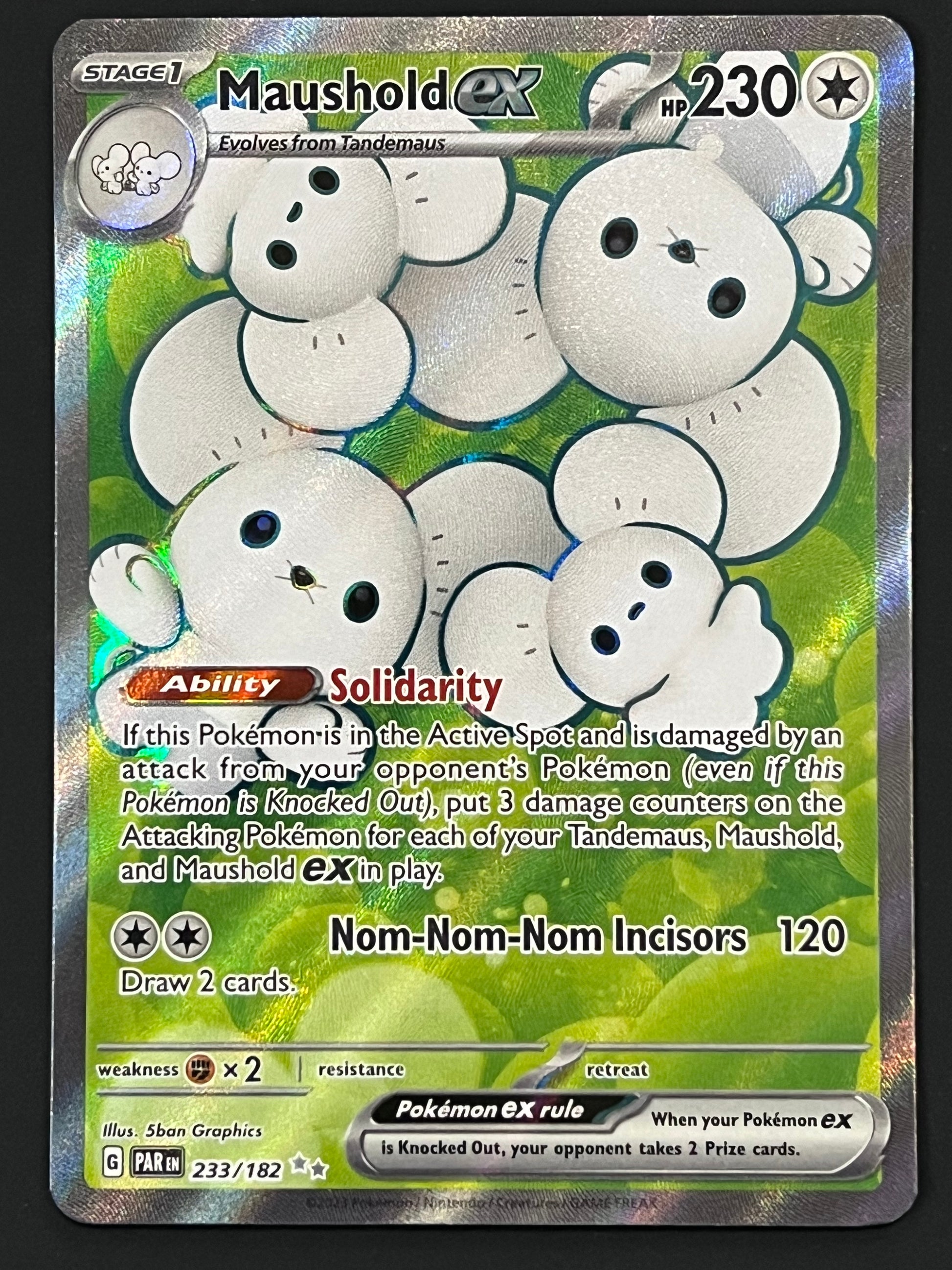 maushold pokemon card full art 233/182 Maushold Ex