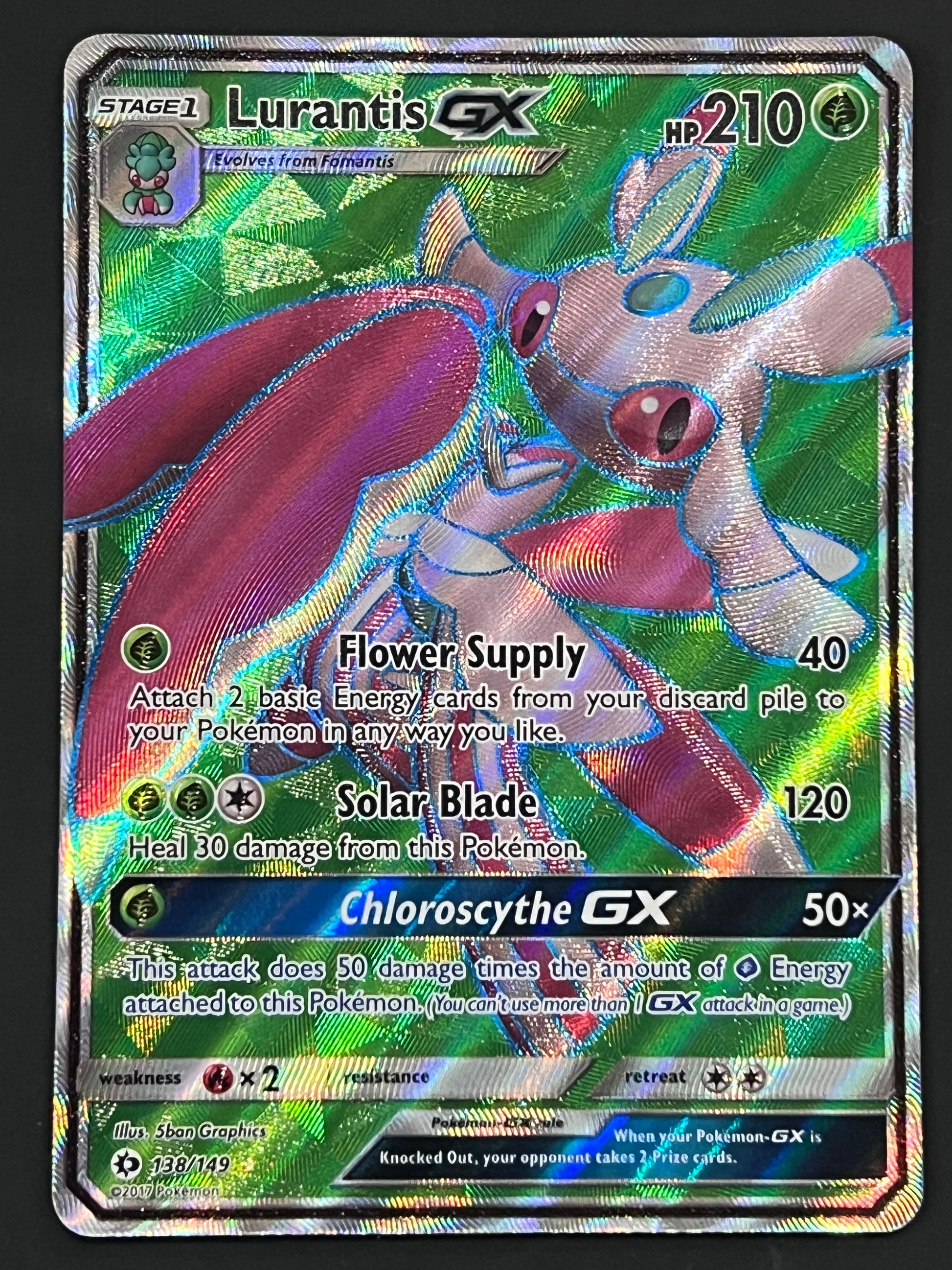 138/149 Lurantis Gx - Pokmon Sun/Moon Base Full Art Jarvvos 138/149 Lurantis Gx - Pokmon Sun/Moon Base Full Art Jarvvos
