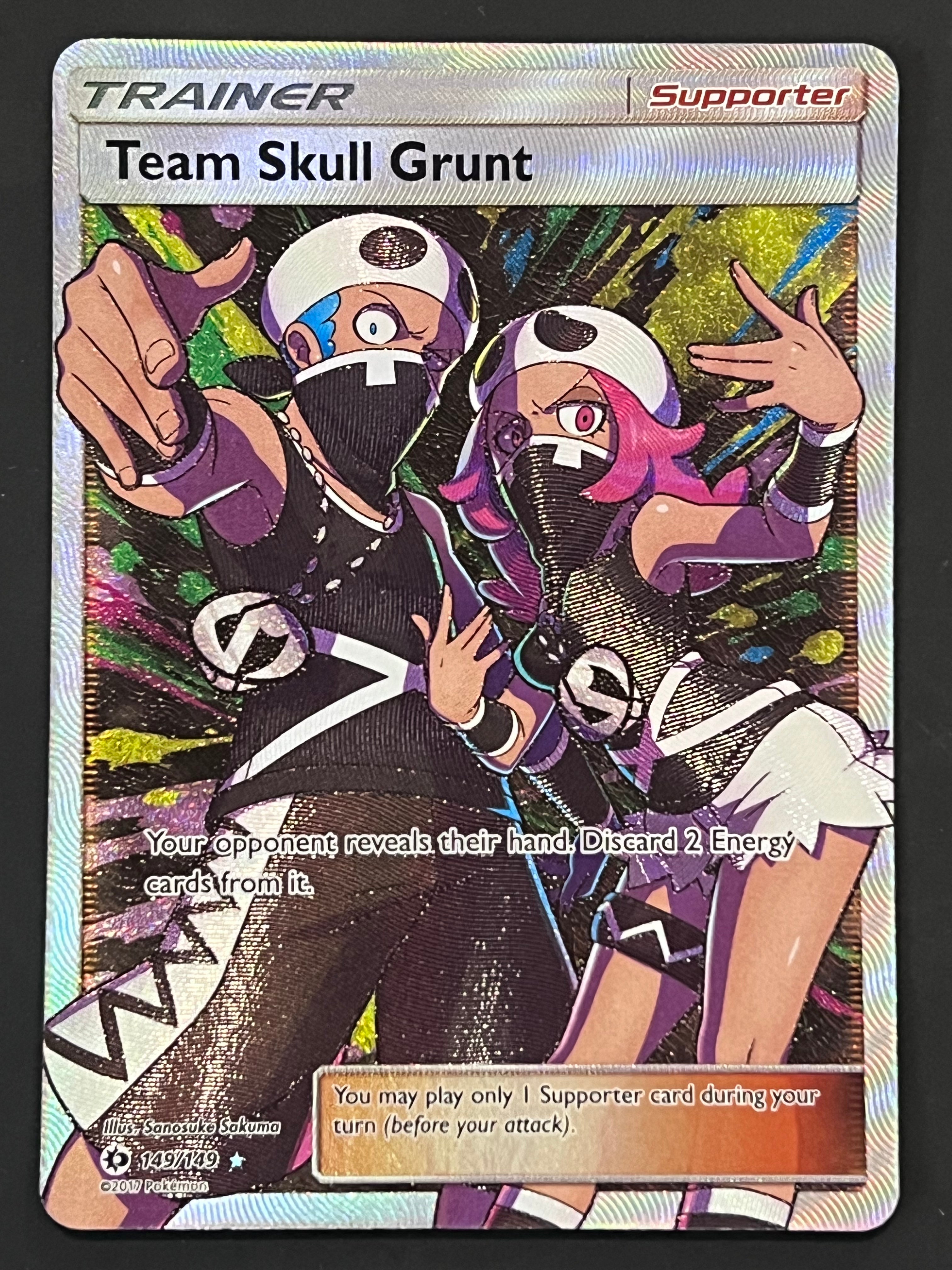 Grunt Riders 149/149 Team Skull Grunt - Pokémon Sun/Moon Base Full Art – Jarvvos