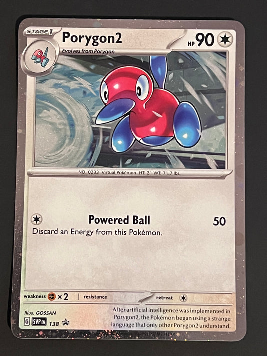 SVP138 Porygon2 - Black Star Promo