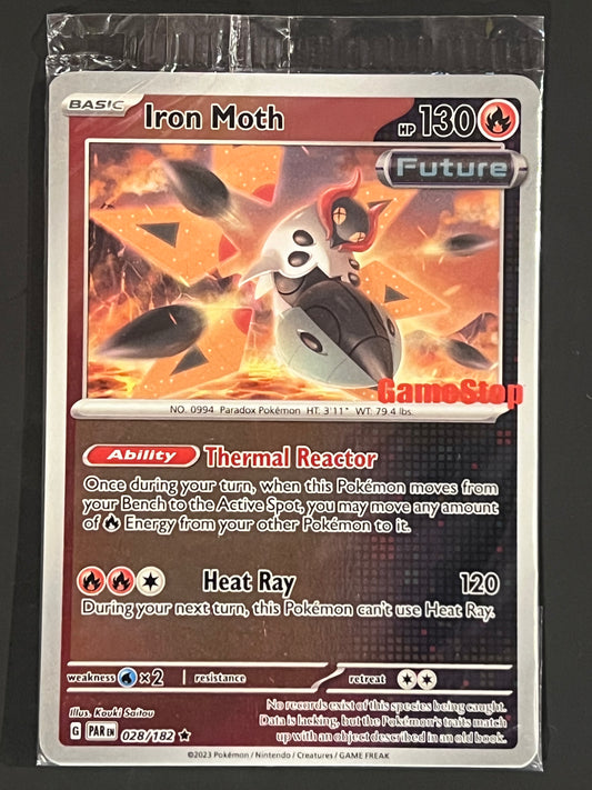 028/182 Iron Moth (STAMPED) (SEALED) - Pokémon Paradox Rift GameStop Promo