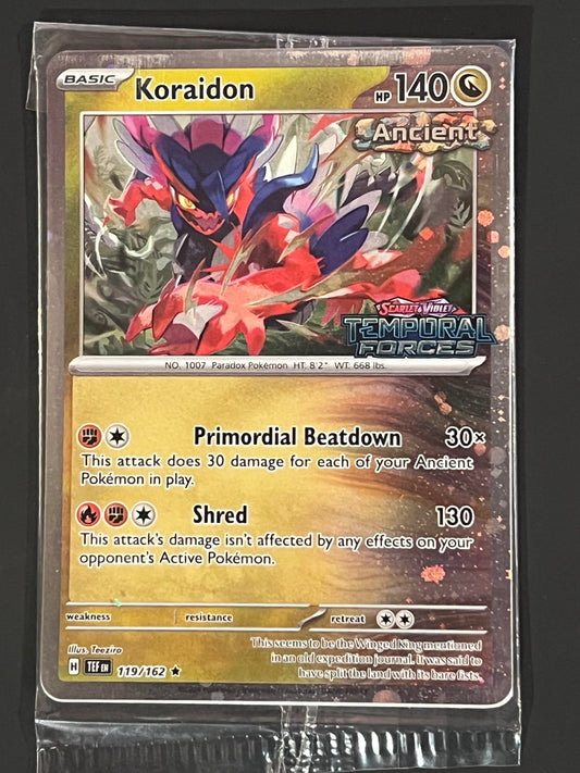 119/162 Koraidon (SEALED) (STAMPED) - Pokémon Temporal Forces Promo