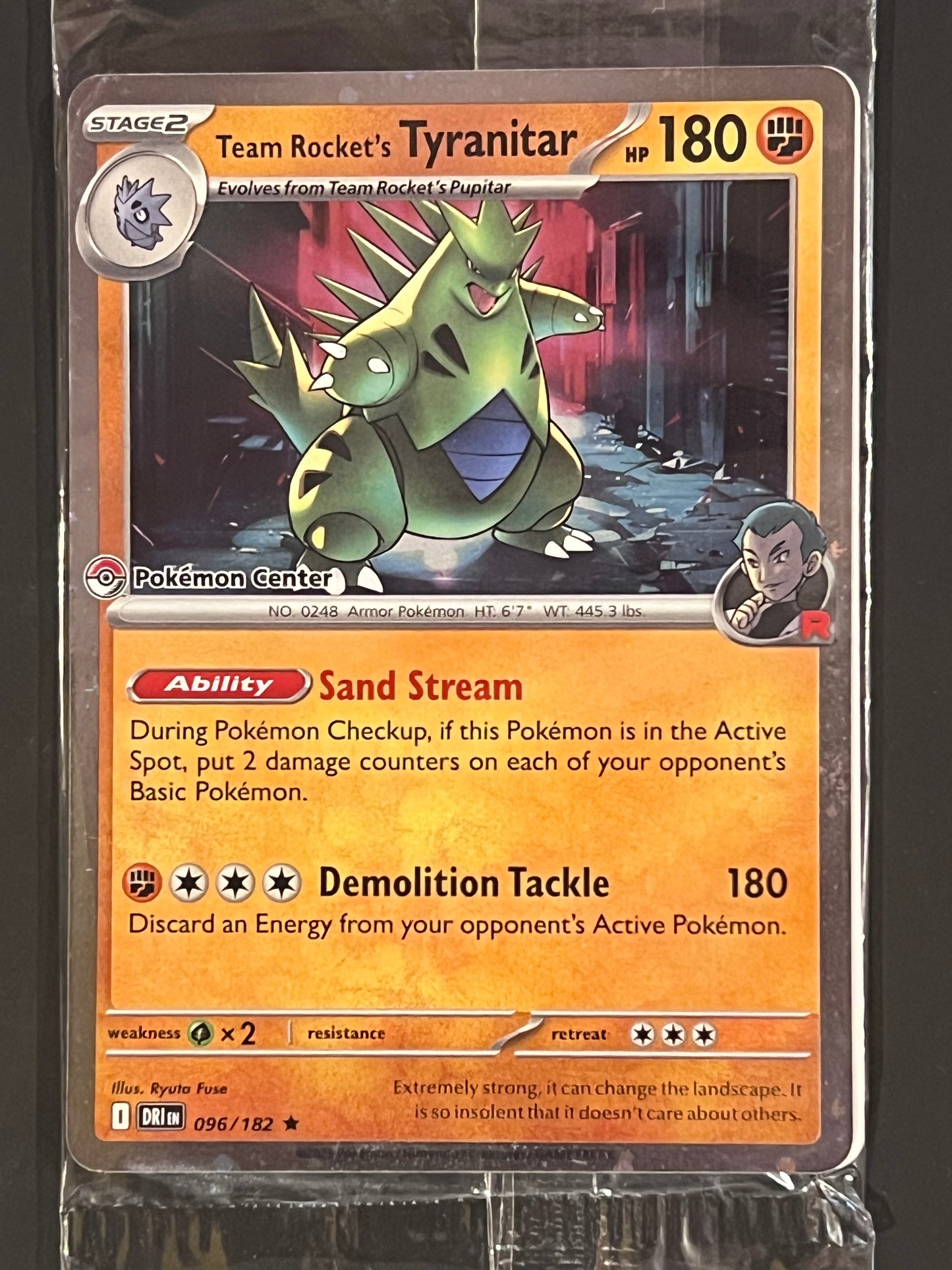 096/182 Team Rocket’s Tyranitar (STAMPED) (SEALED) - PC Stamped Destined Rivals Promo