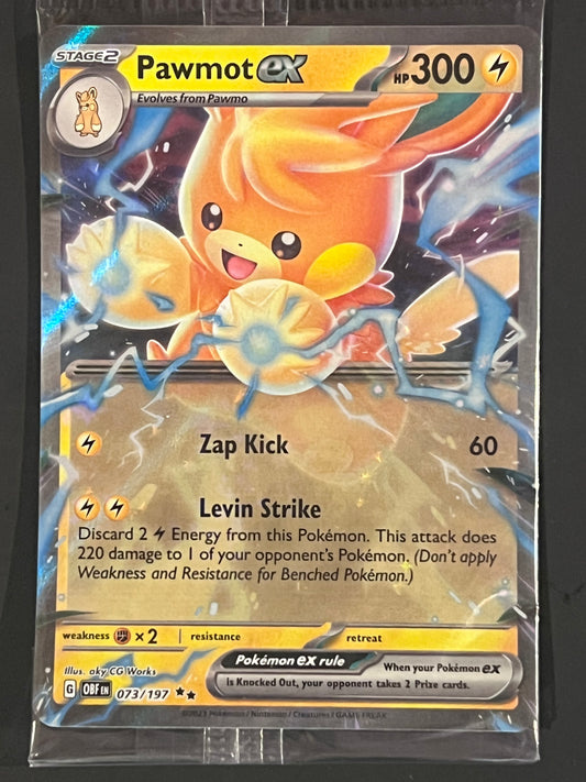 073/197 Pawmot Ex (SEALED) - Pokémon Obsidian Flames Double Rare