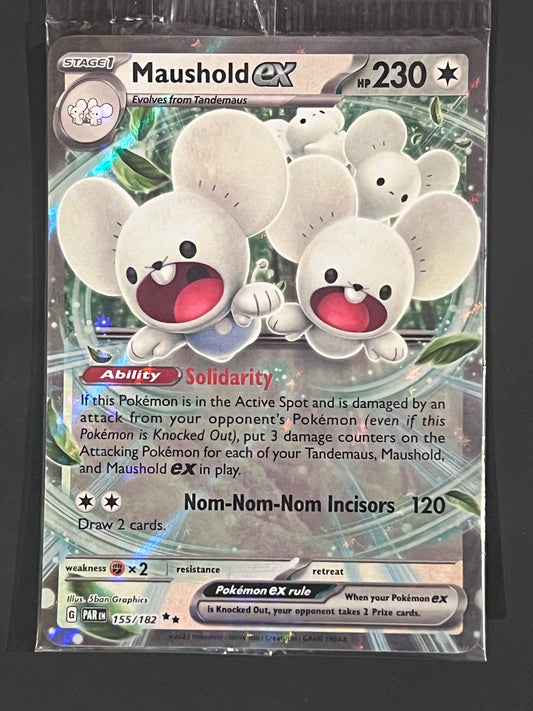 155/182 Maushold Ex (SEALED) - Pokémon Paradox Rift Double Rare