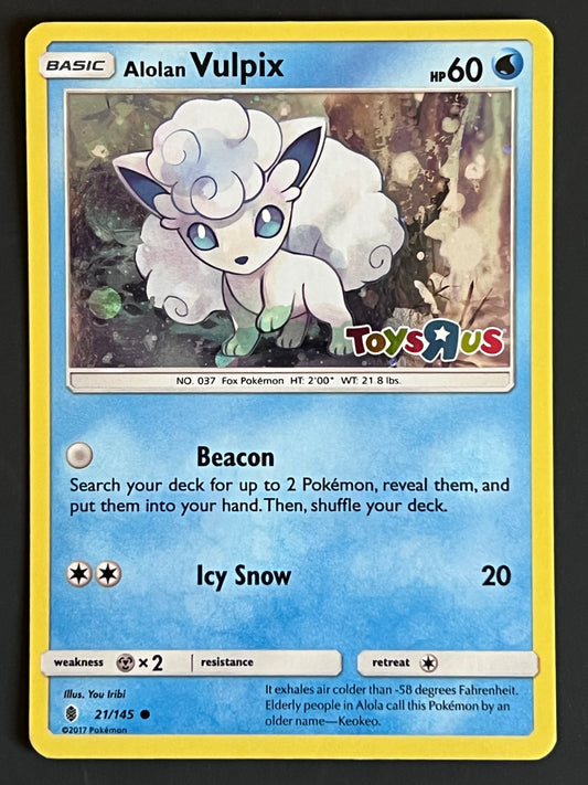 021/145 Alolan Vulpix (STAMPED) - Pokémon Guardians Rising Toys ‘R’ Us Promo