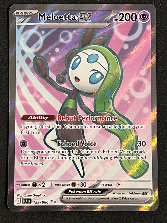 159/086 Meloetta Ex - Pokémon Black Bolt Ultra Rare
