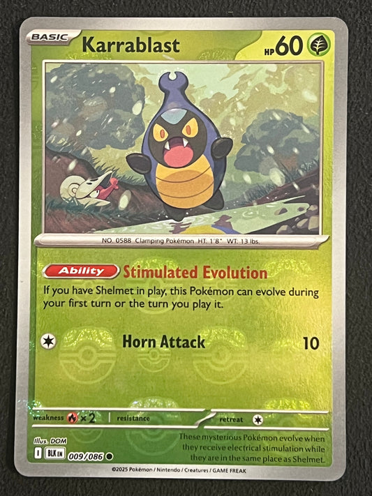 009/086 Karrablast - Pokémon Black Bolt Common Reverse MASTERBALL