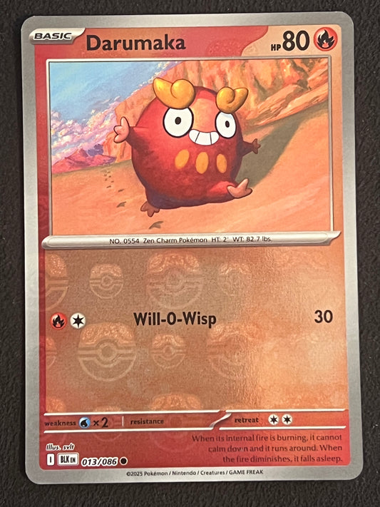 013/086 Darumaka - Pokémon Black Bolt Common Reverse MASTERBALL