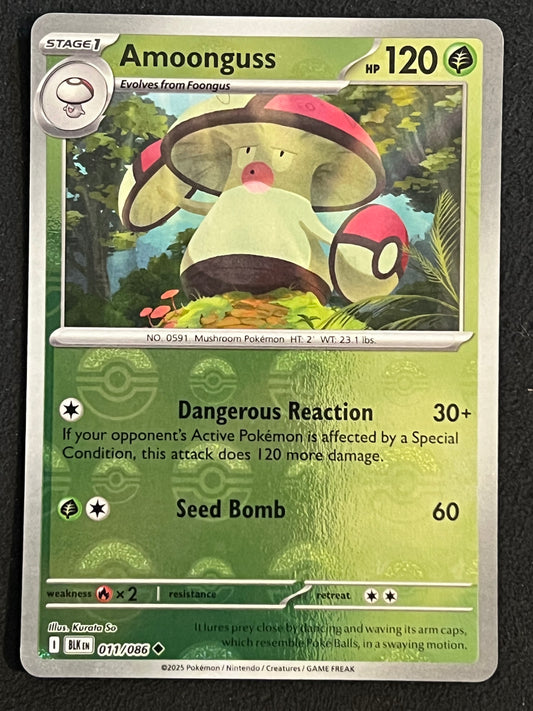011/086 Amoonguss - Pokémon Black Bolt Uncommon Reverse POKEBALL
