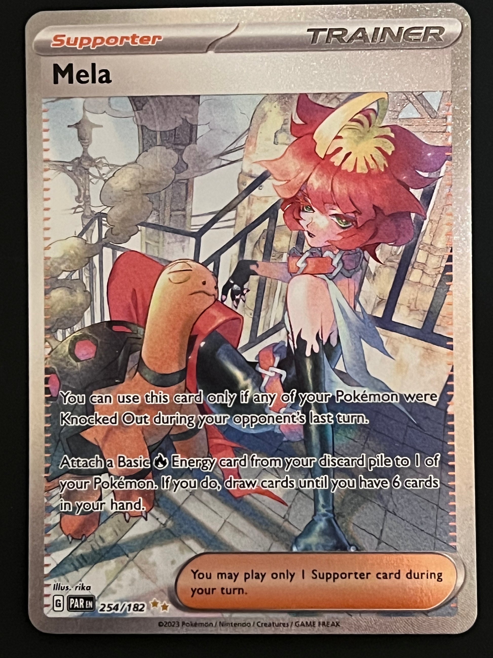 254/182 Mela - Pokmon Paradox Rift Special Illustration Rare Jarvvos 254/182 Mela - Pokmon Paradox Rift Special Illustration Rare Jarvvos