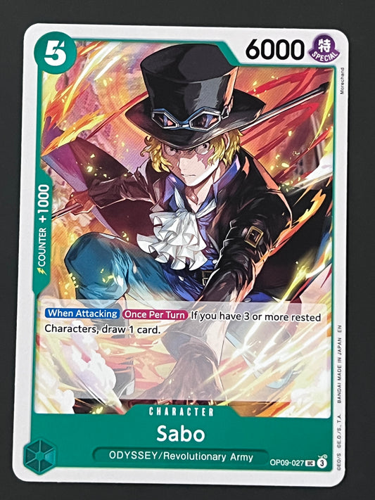 OP09-027 Sabo - One Piece The Best Vol. 2 Uncommon