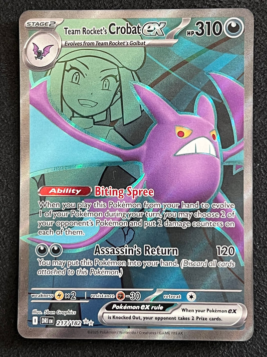 217/182 Team Rocket’s Crobat Ex - Pokémon Destined Rivals Ultra Rare