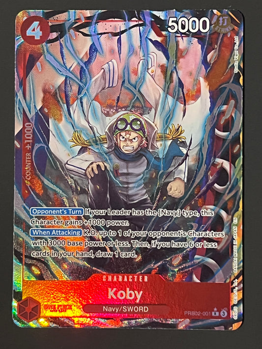 PRB02-001 Koby - One Piece The Best Vol. 2 Rare Alt Art