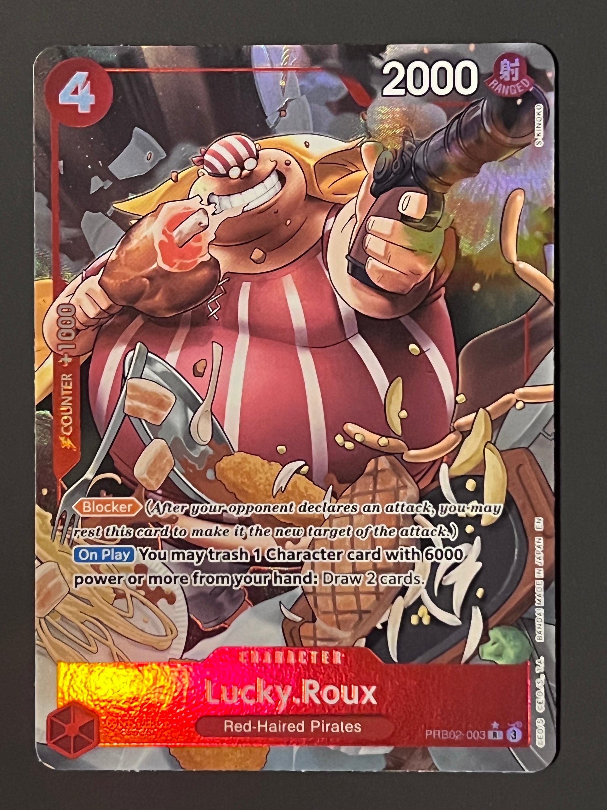 Lucky Roux Powers PRB02-003 Lucky.Roux - One Piece The Best Vol. 2 Rare Alt Art – Jarvvos