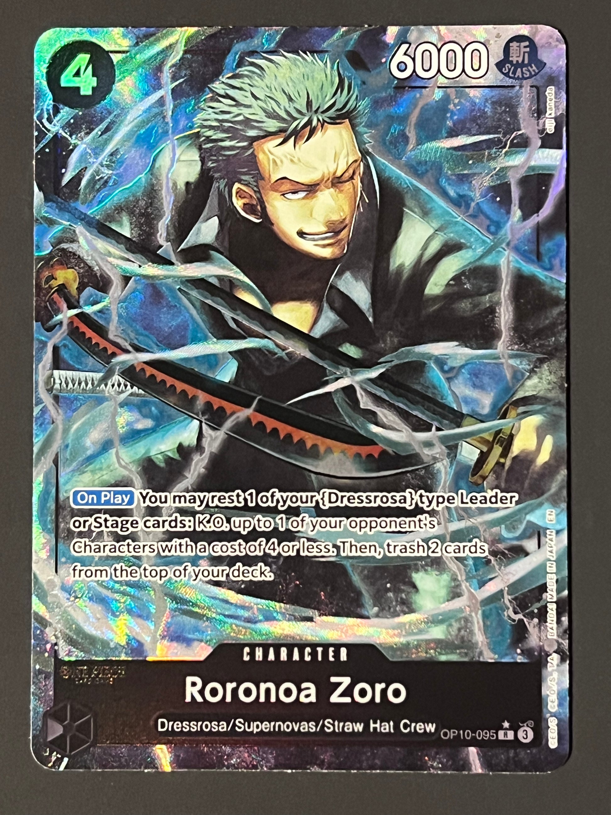 OP10-095 Roronoa Zoro - One Piece The Best Vol. 2 Rare Alt Art Jarvvos OP10-095 Roronoa Zoro - One Piece The Best Vol. 2 Rare Alt Art Jarvvos