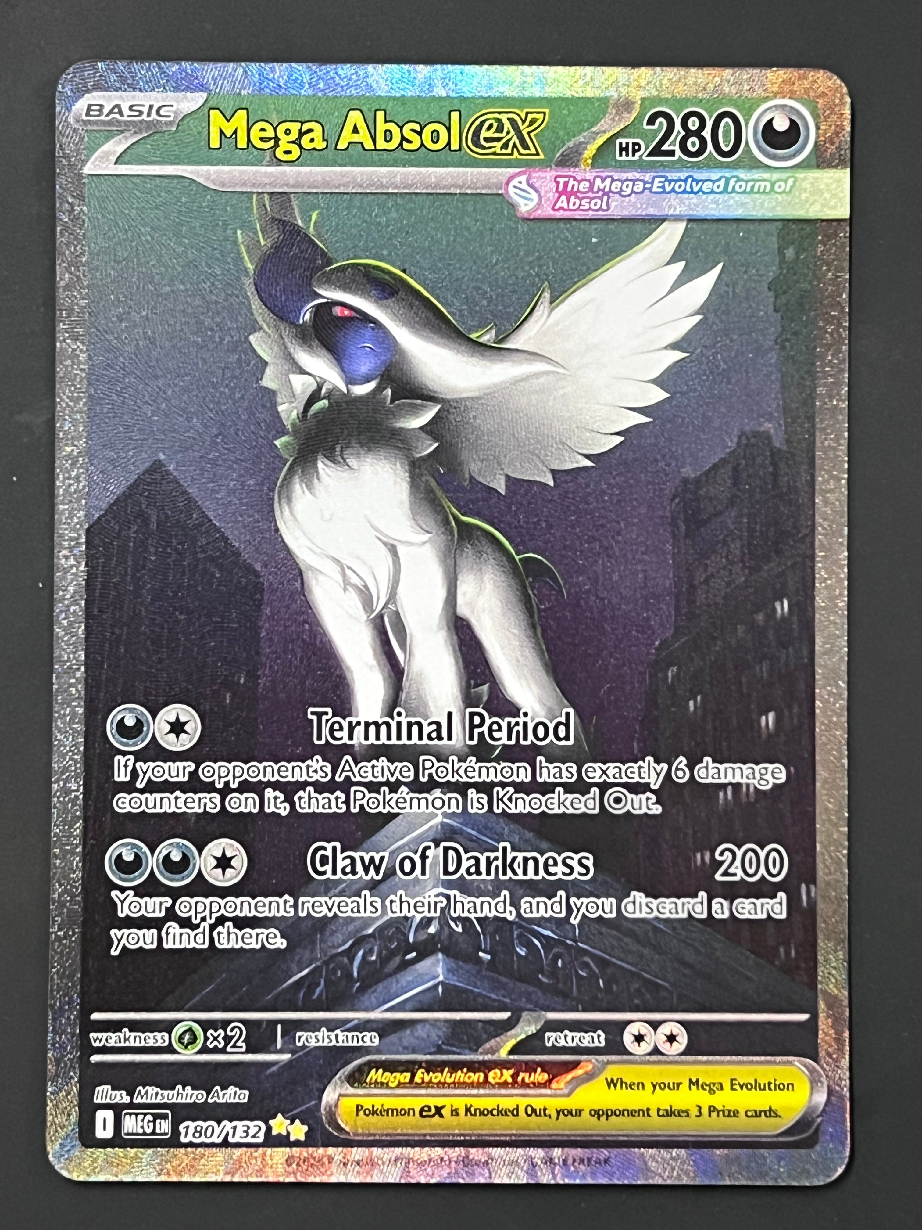 180/132 Mega Absol ex - Pokémon Mega Evolution Base Special Illustrati ...