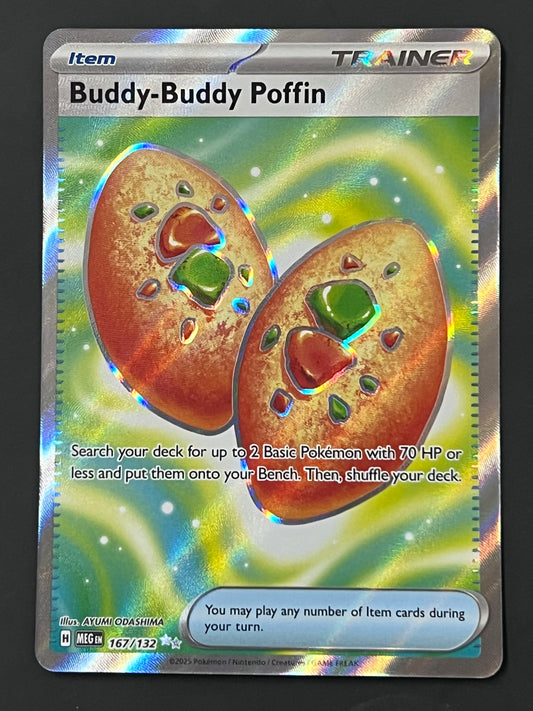 167/132 Buddy-Buddy Poffin - Pokémon Mega Evolution Base Ultra Rare
