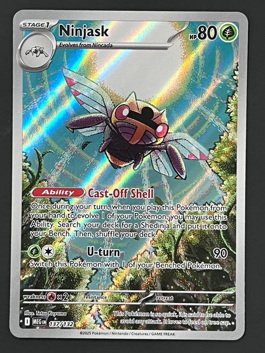 137/132 Ninjask - Pokémon Mega Evolution Base Illustration Rare