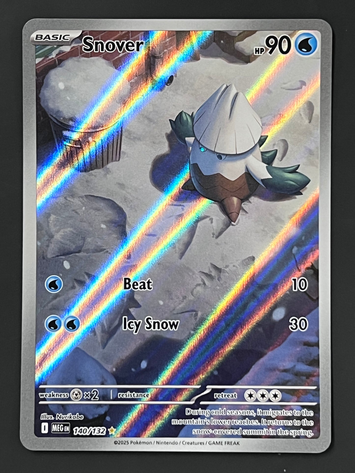 140/132 Snover - Pokmon Mega Evolution Base Illustration Rare Jarvvos 140/132 Snover - Pokmon Mega Evolution Base Illustration Rare Jarvvos