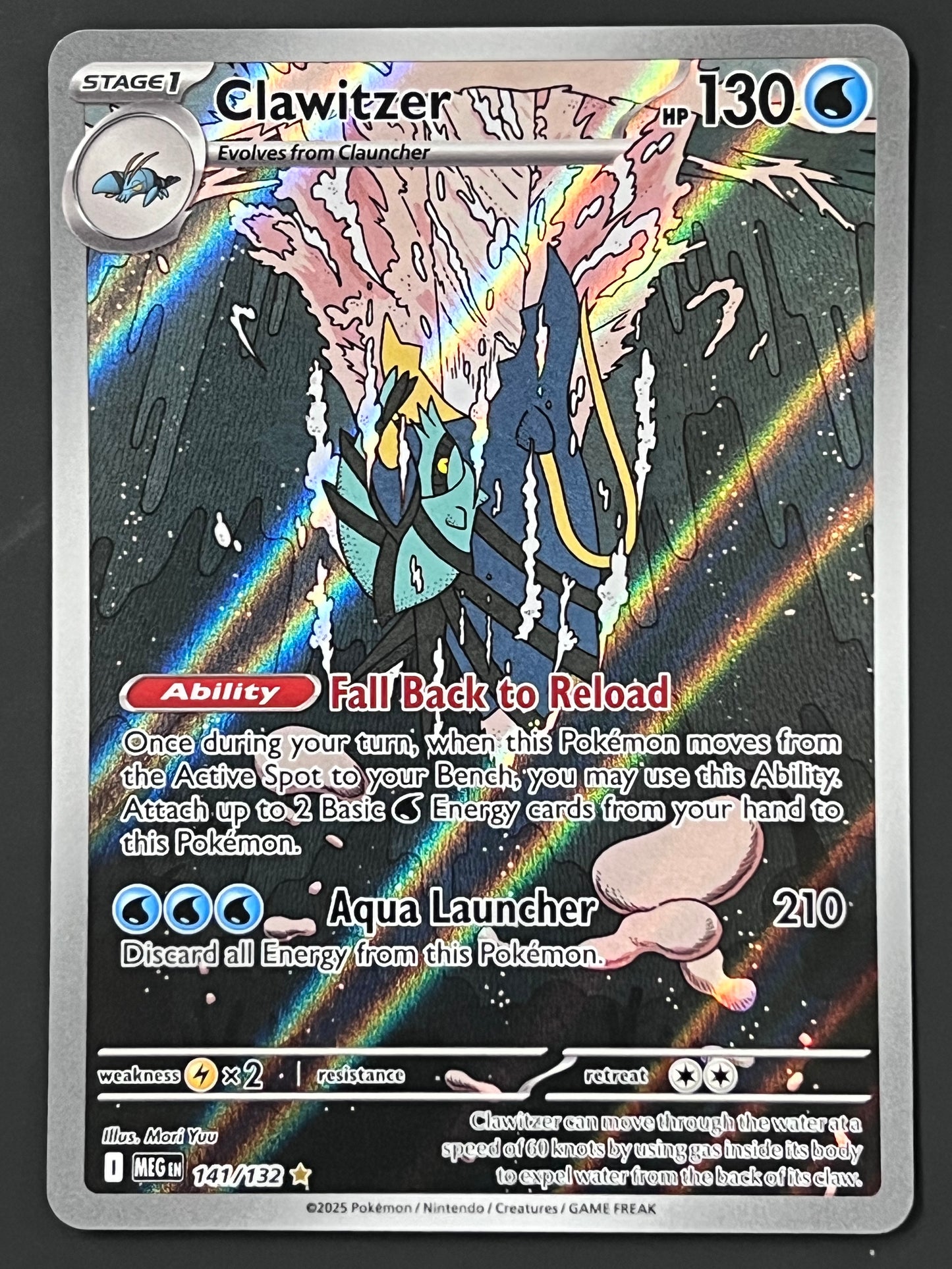 141/132 Clawitzer - Pokémon Mega Evolution Base Illustration Rare